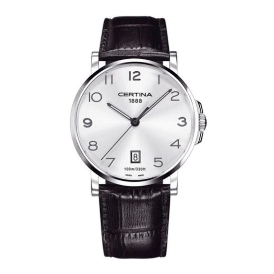 Certina DS Caimano horloge heren staal/leer C01741016032