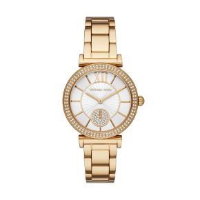 MK horloge dames staal/geel MK4615