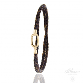 Albanu gouden armband met paardenhaar 36cm EMS016D5 CH OR