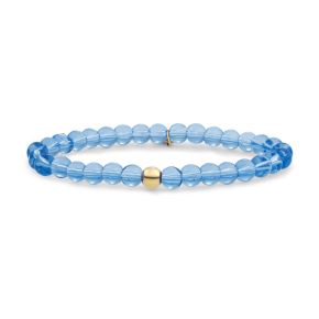 SJ armband aquamarijn 6mm geel verguld SBG-GEM56-ADD-6MM