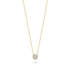 Gouden collier zirkonia 3097YZI