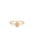 Gouden ring zirkonia ovaal champagne mt52 RDC01-4310-03
