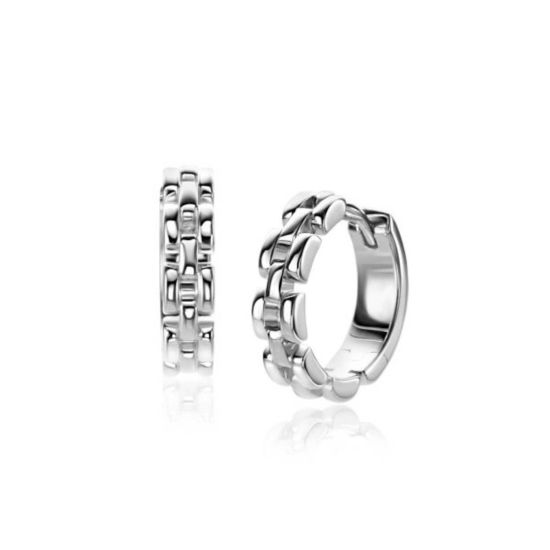 Zilveren oorringen rolexschakel 15mm ZIO2556