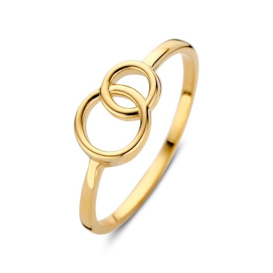 Gouden ring 2xring RE107877-54