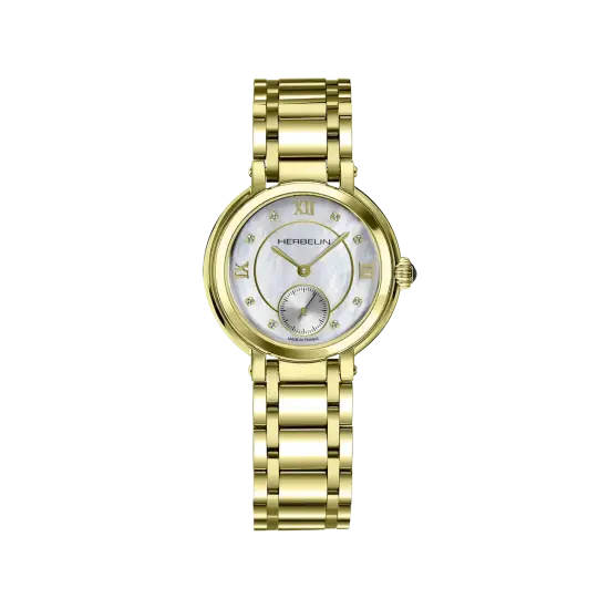 MH horloge dames staal geel pvd 10630BP59