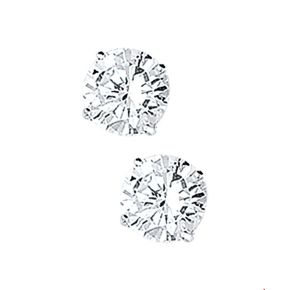 Zilveren oorknoppen zirkonia 7mm rond 1011850