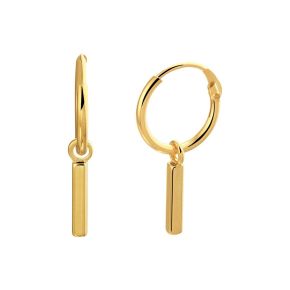 Zilveren oorringen geel verguld 2101335