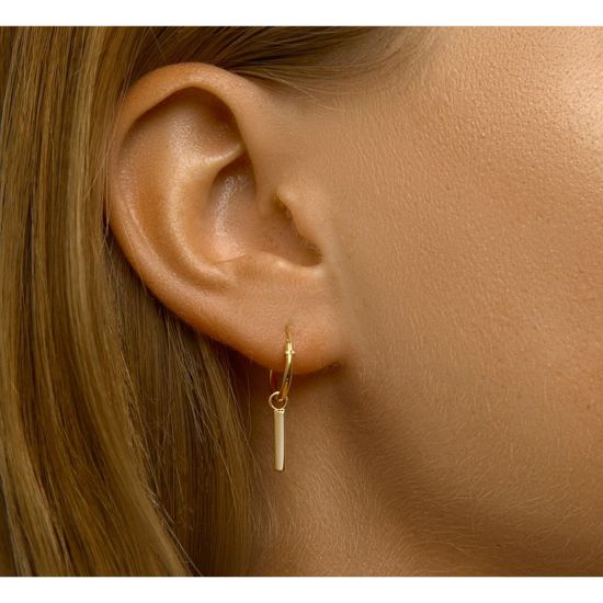 Zilveren oorringen geel verguld 2101335