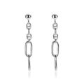 Zilveren oorhangers schakel 35mm lang ZIO2413