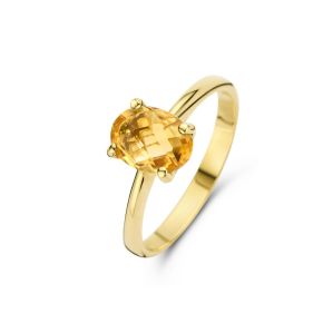 Jarrèl gouden ring met citrien 4Y.6119.CIS-55