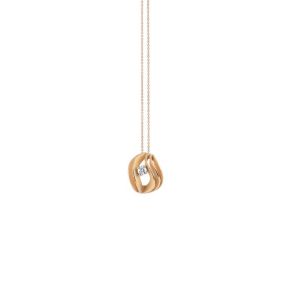 Cammilli gdn collier 18kt Velaa Star Orange Apricot 0.08dia GPE3255J