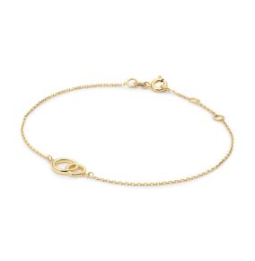 Gouden armband 2xring 16-17-18cm  JKB25.408