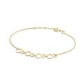 Gouden armband cirkels 18cm JKB24464