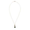 Gouden collier gr/rut kwarts CO2212V4