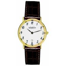 MH horloge dames geel pvd/leer 16845/P28GO