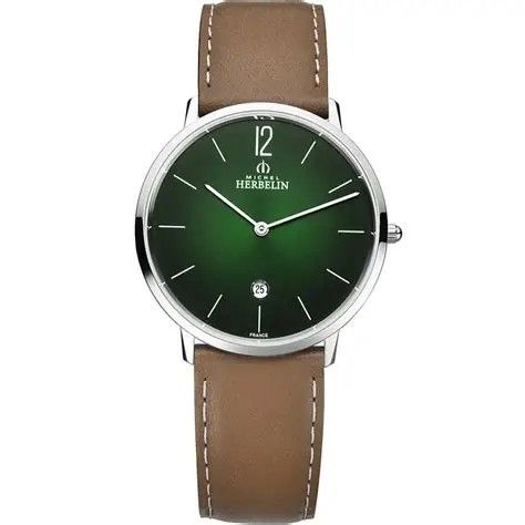 MH horloge heren staal/leer 19515/AP16GD