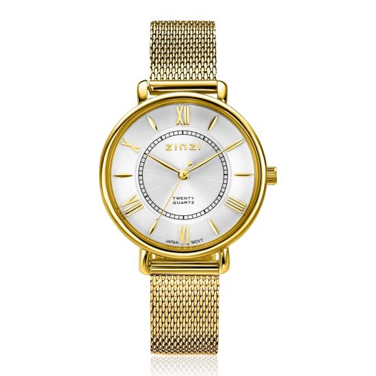 Zinzi horloge dames staal/geel ZIW2033