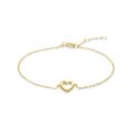Gouden armband open hart 16.5-18.5cm 4017989