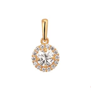 Gouden hanger entourage zirkonia 4019364
