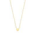 Gouden collier 1mm anker moment hart 41-43-45cm 11006/11074
