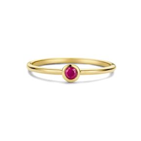 Gouden ring robijn juli mt54 SWBR01JUL-Y