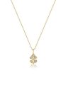 Gouden collier kl4 zirkonia SWEN10028-Y14