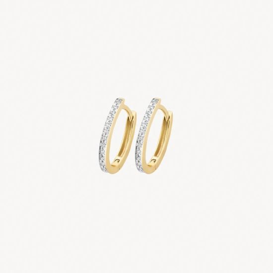 Gouden oorringen 0.11crt 7622YDI