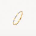 Gouden ring bicolor zirkonia 1260YZI/52