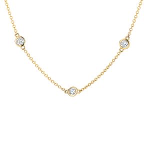 Gouden collier zirkonia 3172YZI