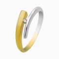 Gouden ring bicolor 0.03TW/VVS/VS R4260/175