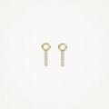 Blush gouden oorbelbedels zirkonia 9094YZI