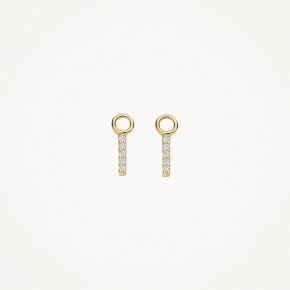 Blush gouden oorbelbedels zirkonia 9094YZI