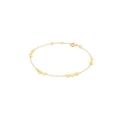 Gouden armband met ronde plaatjes 16-17-18cm JKB23353