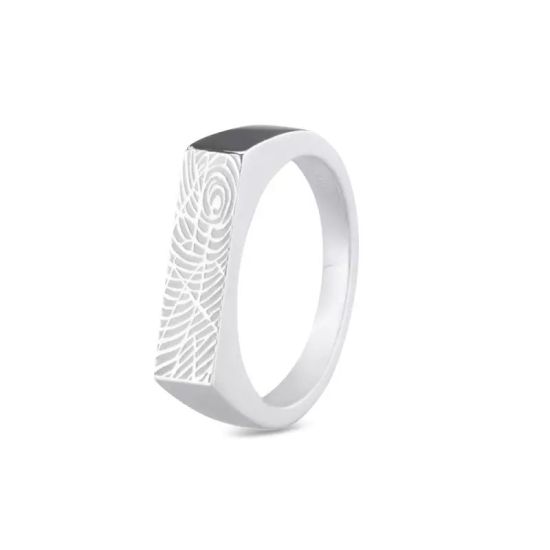 Zilveren ring monogram 5mm 454S/62