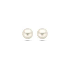 Gouden oorstekers zoetwater parel 6.5mm 4008776
