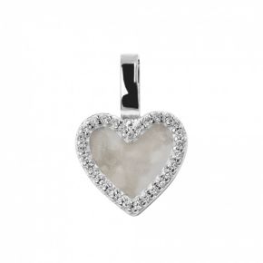 Zilveren hanger hart zirkonia 139S