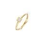Gouden ring zirkonia vierkant 1274YZI/54