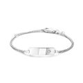 Zilveren armband graveer plaatje rose zirkonia 1019634