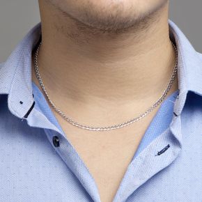 Zilveren collier gourmet 50cm 4mm 1001767