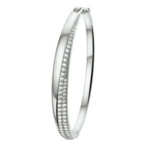 Zilveren bangle 7.5x60mm zirkonia 1324338