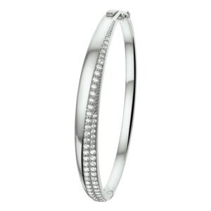 Zilveren bangle 7.5x60mm zirkonia 1324338