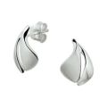 Zilveren oorstekers mat/glans 1328406