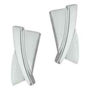 Zilveren oorstekers mat/glans 1326896