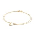 Gouden armband cheers to love 16-17-18cm JKB25.555