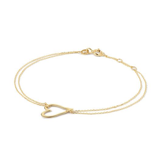 Gouden armband cheers to love 16-17-18cm JKB25.555