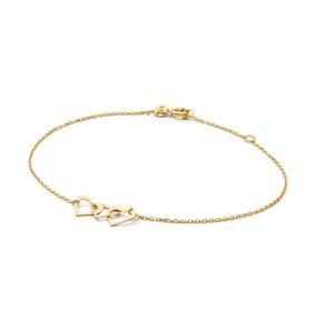 Gouden armband moving love 16-17-18cm JKB25.550