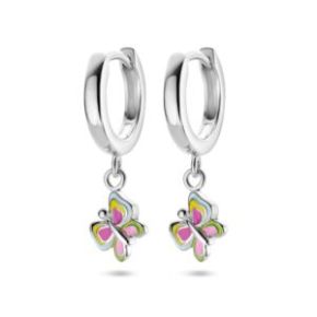 Zilveren oorringen vlinder multi 11,5x2mm 1336089