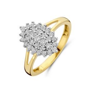 Gouden ring LG 0.48GH/SI mt52 4032224