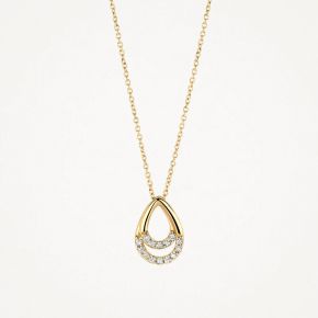 Gouden collier met zirkonia 3195YZI
