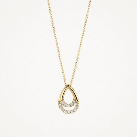 Gouden collier met zirkonia 3195YZI